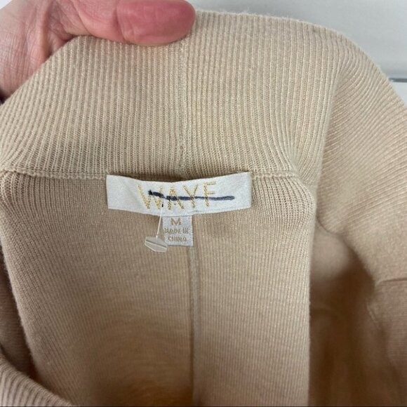 WAYF Tan Beige Crop Casual Pants Size Medium Fulton Nordstrom Stretch Loungewear - Picture 5 of 16